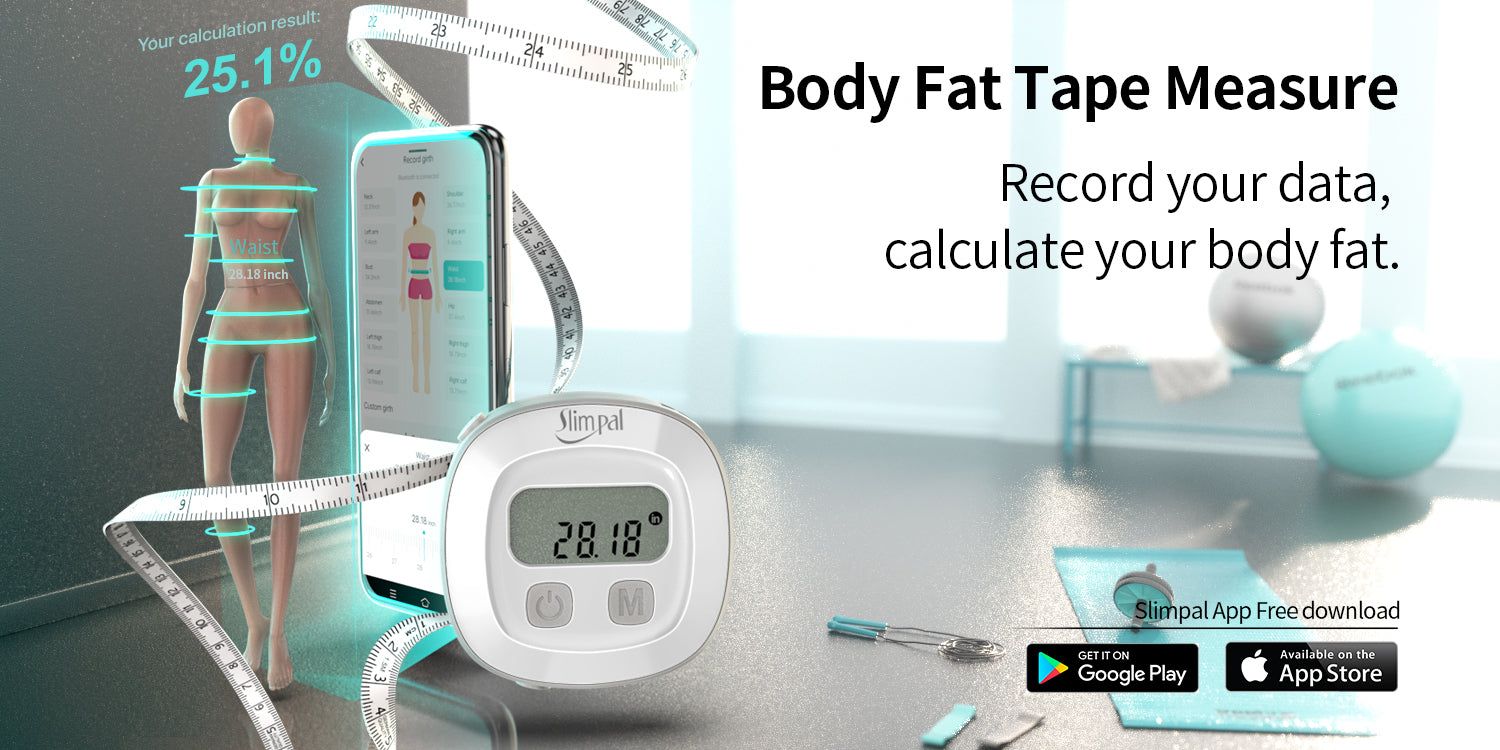 Slimpal Body Fat Measuring Tape and Smart Scale for Body Weight and Fa