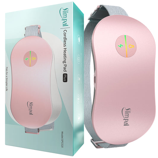 slimpal cordless portable heating pad spc020 pink